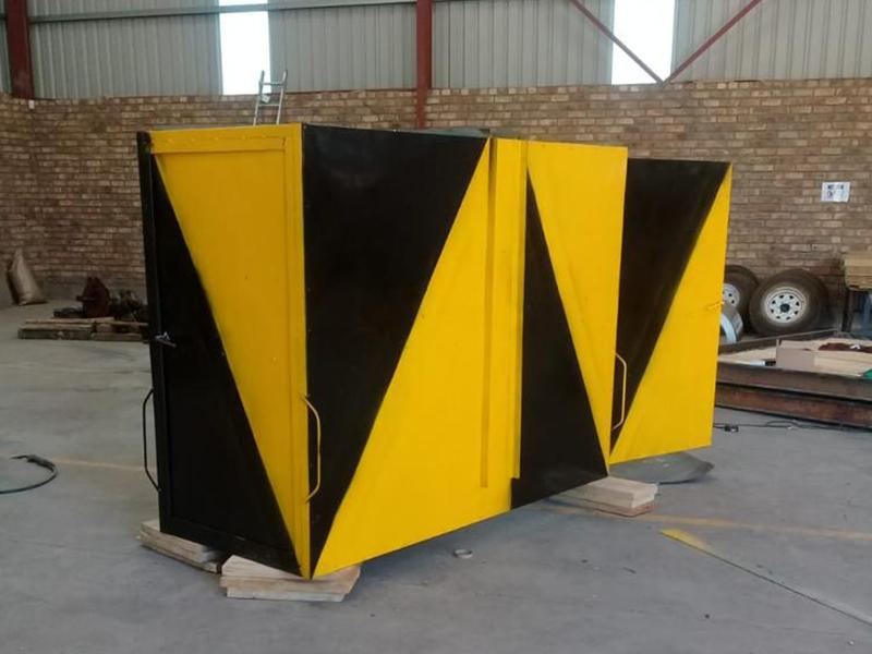 Ventilation tunnel doors manufactured in the Peneul Nathi workshop
