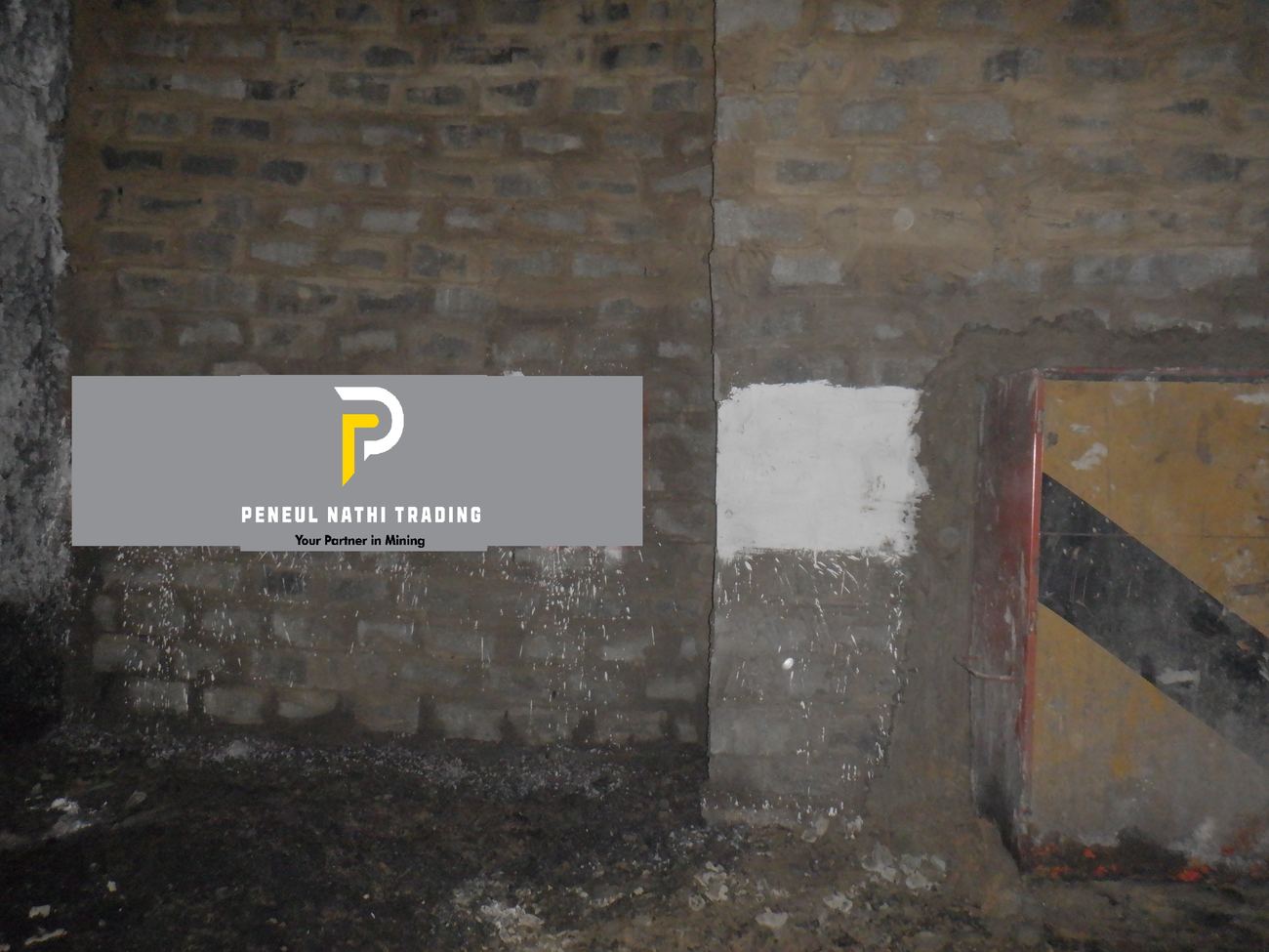 Sealed underground ventilation wall with access door